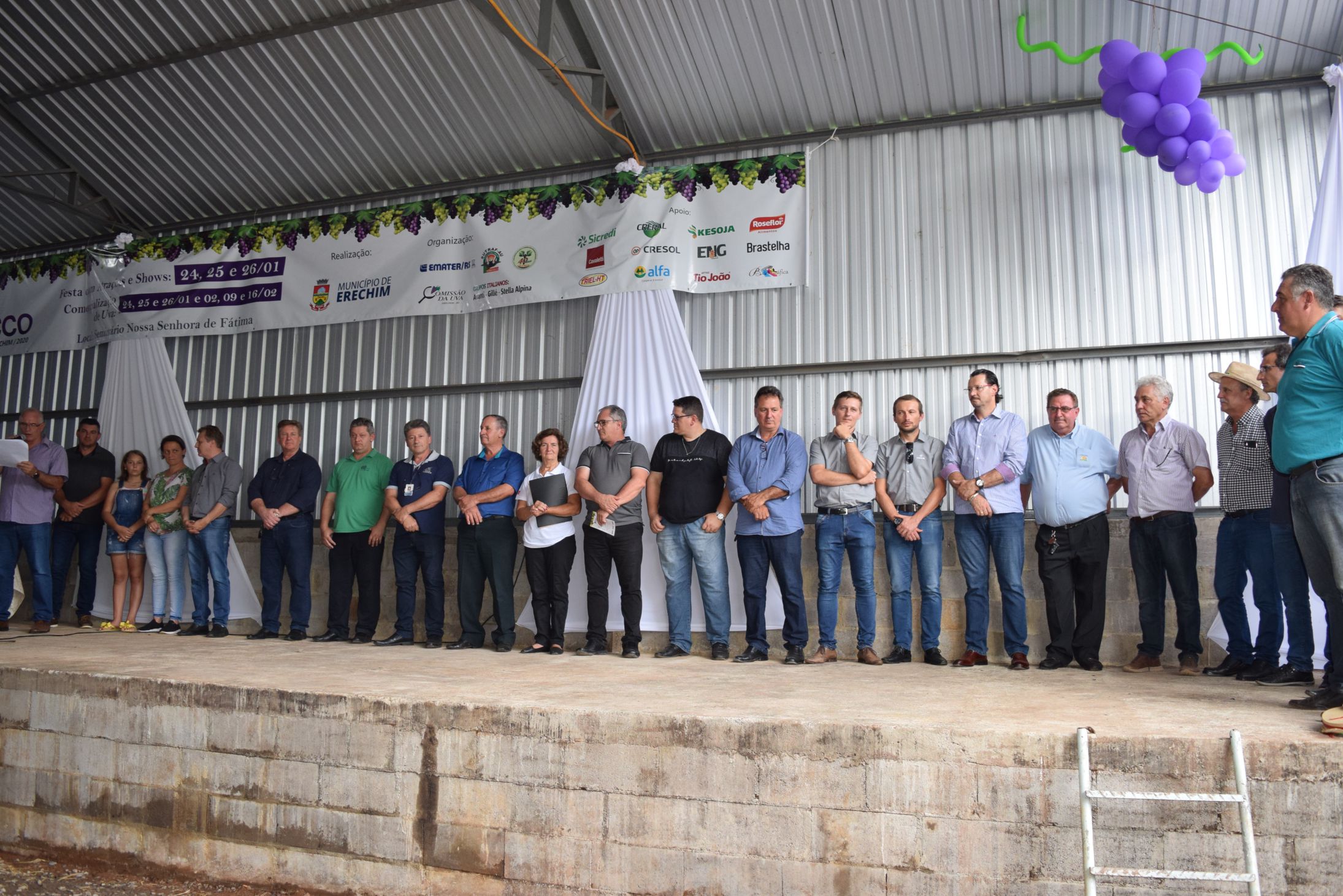 Vice-presidente da Creral participou da abertura da Safra da Uva